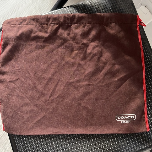 EUC Coach wallet Tan Canvas w Leather Coach Imprint Established 1941 w dust bag - Picture 7 of 8